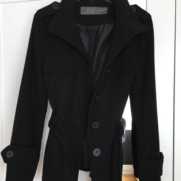 Zara fall coat in black - Picture 6 of 7